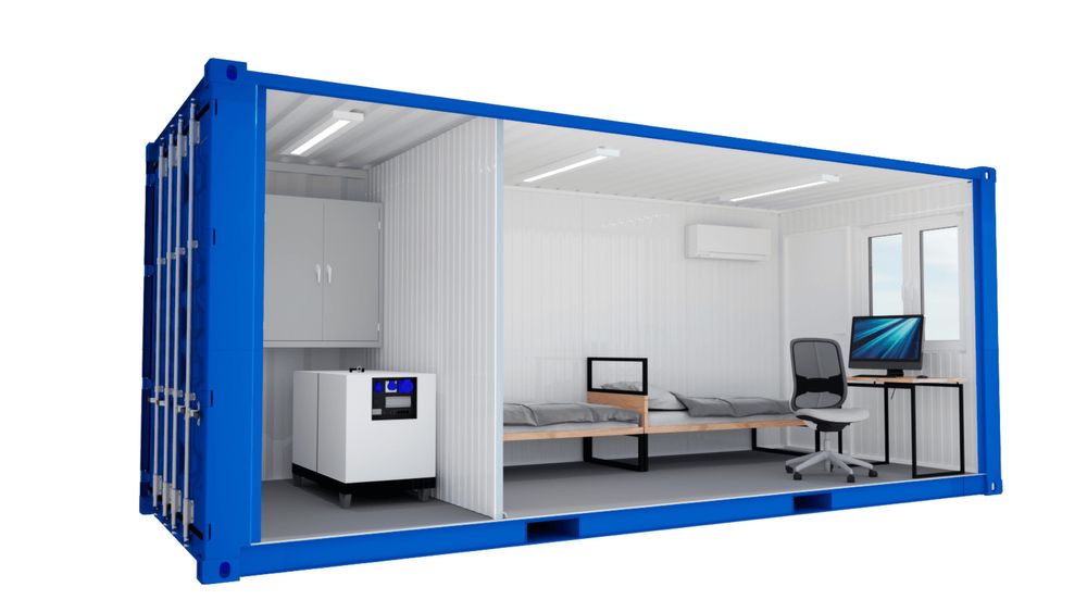 Обшитый контейнер