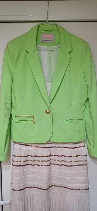 Разкошно Сако в Електриково Зелено - есен/пролет/лято! НОВО!