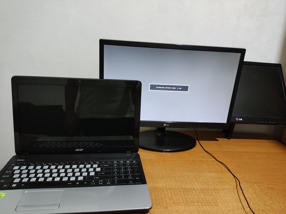 Acer aspire e1, lg monitor все за 350.000