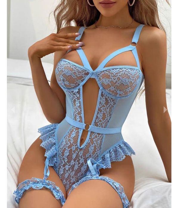 Луксозно Еротично дамско бельо Боди Черно/ Червено/ Розово/ Бяло