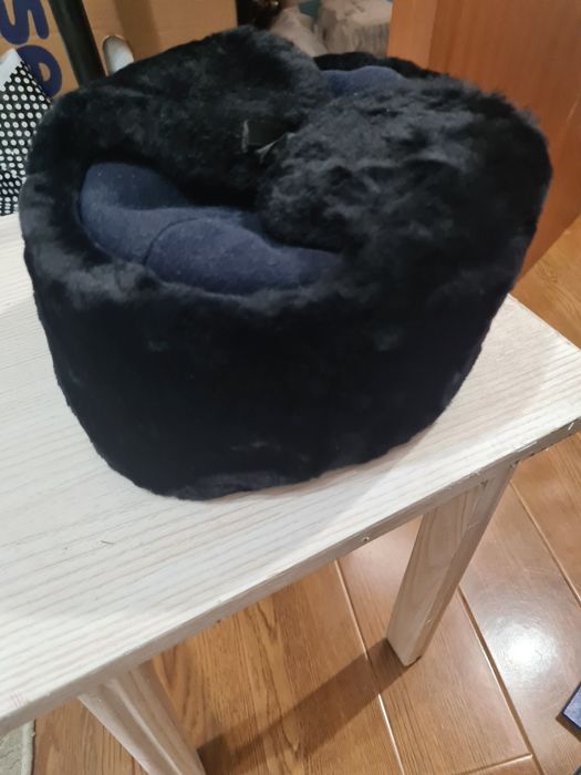 Новая ушанка темно синий цвет