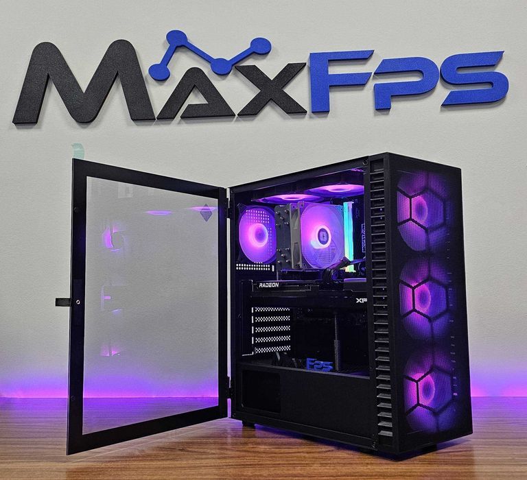 Чисто нов! RX 9070XT, Ryzen 7 9800X3D, 32 GB RAM Геймърски компютър!