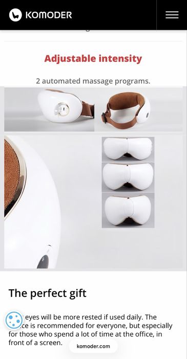 Komoder Eye Massager C58S / Масажна маска Комодер C58S