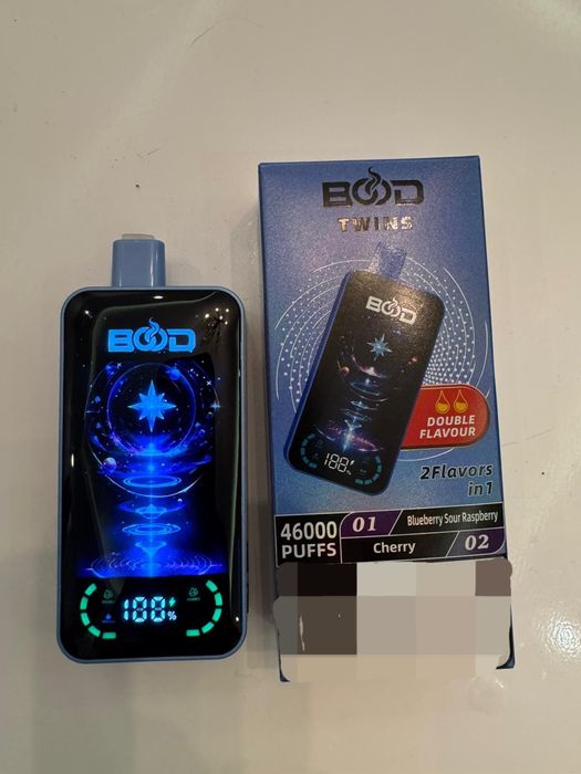 Vape Premium BOOD Twins 46000 Puffs Dual Flavor 2 Arome