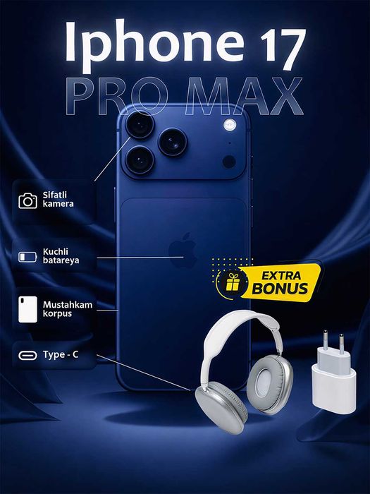 iPhone 17 Pro Max smartfon maxsuloti