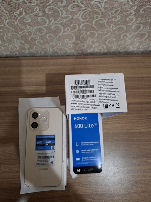 Новый! Honor 600 Lite 8/256gb Золото