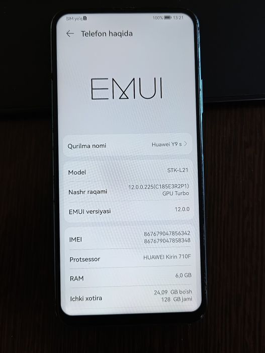 Huawei Y9s 6/128 gb