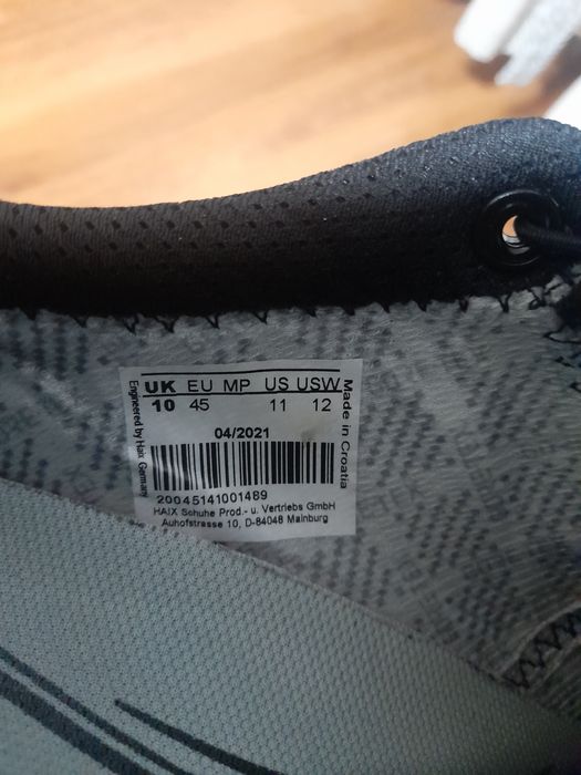 HAIX gore-tex мъжки обувки 45 номер.