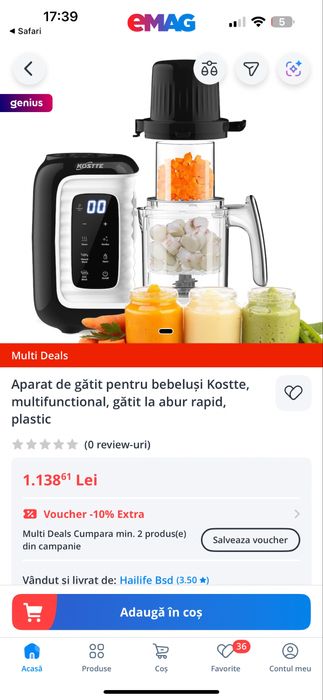 Aparat de gatit pentru bebelusi