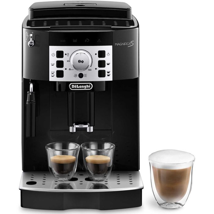 Espressor automat De’Longhi Magnifica S ECAM22.112.B, 4 bauturi, Sistem de spumare manual, rasnita integrata cu 13 setari 1450W, 15 bar, Negru