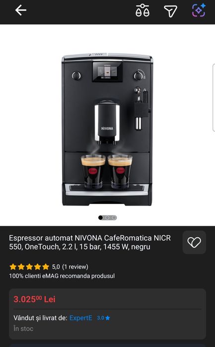 Espressor marca NIVONA,  Elveția