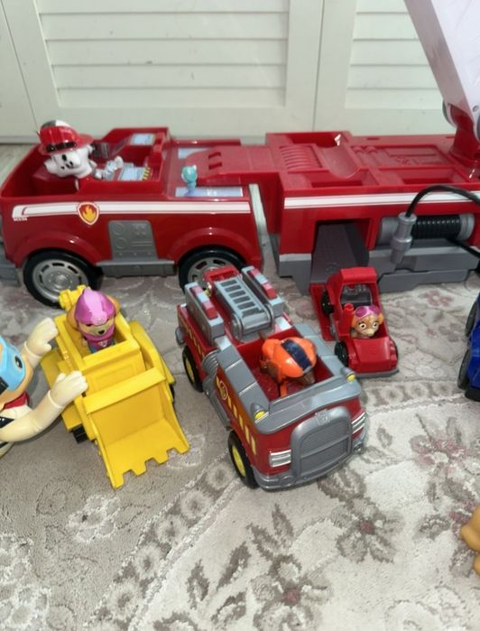 голяма пожарна Песпатрул+ колички и герои