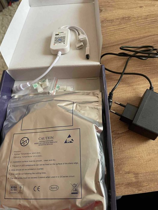 20м. Wifi RGB LED лента с регулируема многоцветна светлина  - 2 х 10м