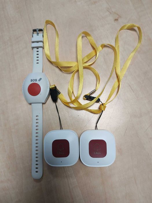 Buton de apel de urgenta pentru varstnici, WALALLA, afisaj digital cu LED, alarma personala Wi-Fi pentru varstnici