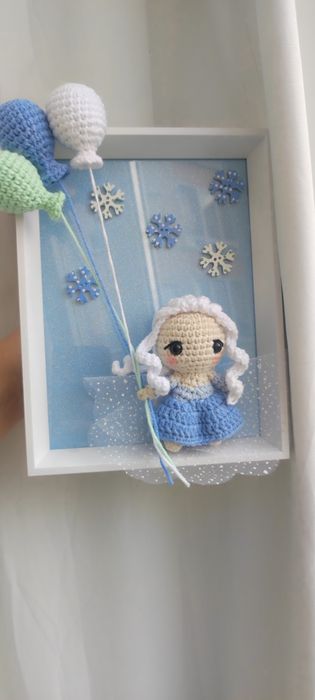 Ръчно изработена Рамка Frozen- Елза