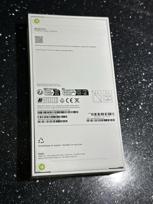 Iphone 17 Pro 256GB Deep Blue Неразпечатан! Гаранция!