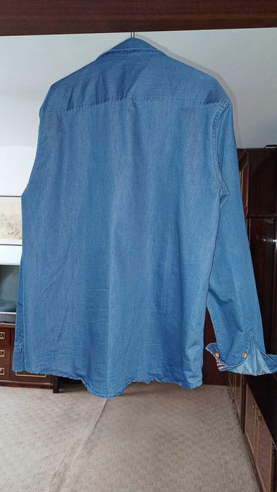 Cămașă/bluza eleganta bleu de primavara-toamna