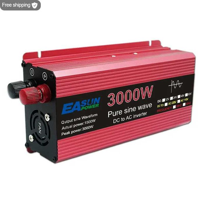 Invertoare noi IPOWER EASUN 12V/24V  de la 1000W la 3000W