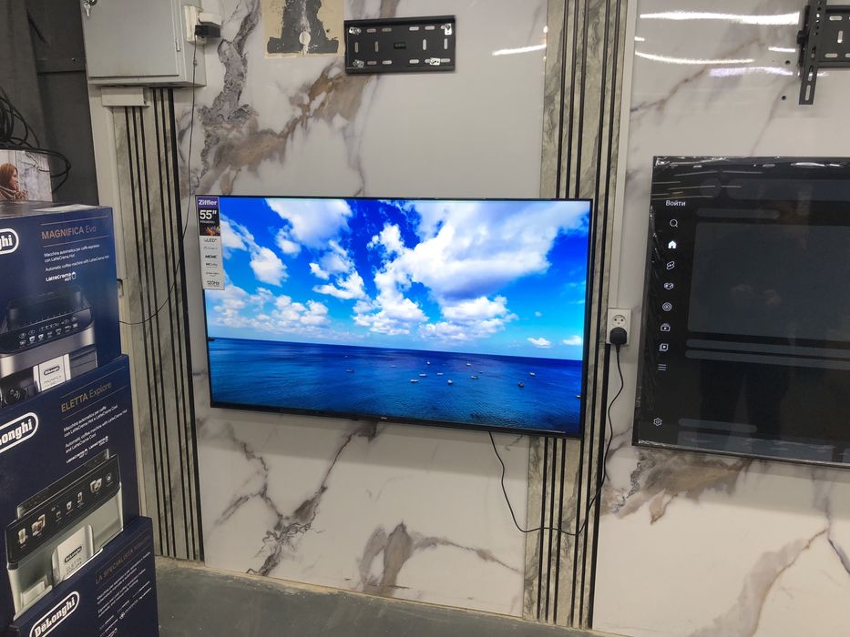 Телевизор Ziffler Qled 120hz SMART TV с доставкой/ кронштейном