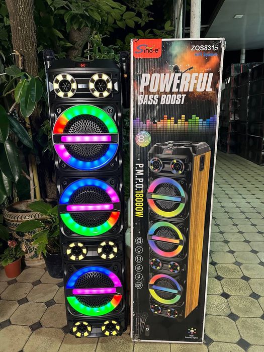 Калонка Караоке  Микрафон Аux Bluetooth fleshka