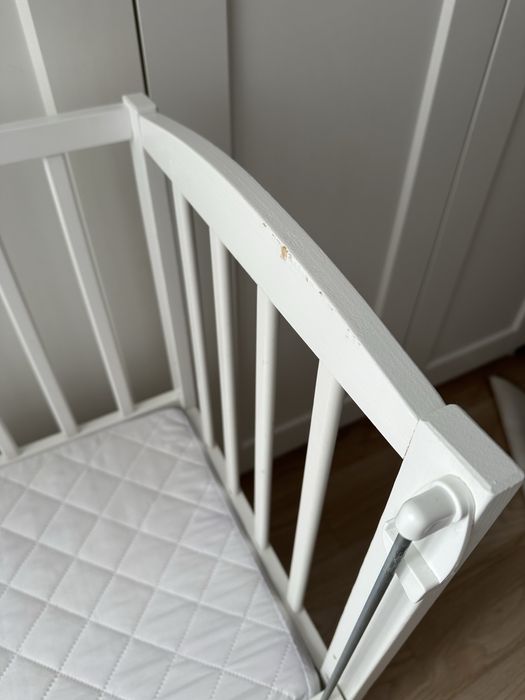 Pătuț MINI 40*90 cm cu roti si laterala culisanta