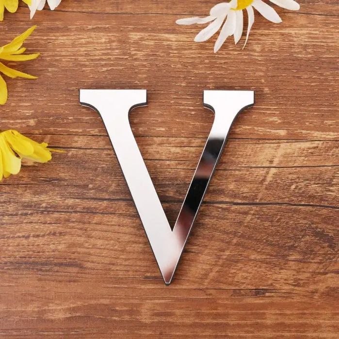 Зеркальные наклейки буквы Love