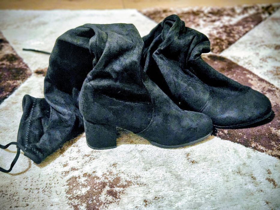 Cizme damă negre cu toc