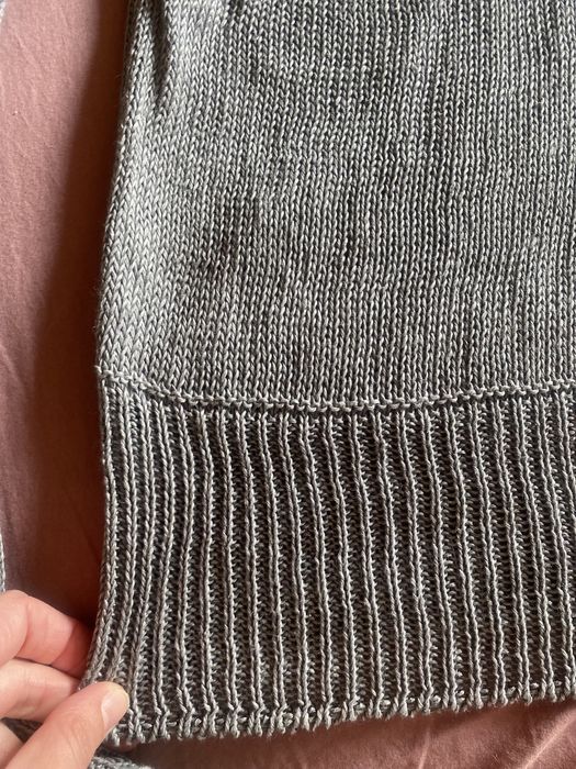 Bluza/hanorac din in tricotat, S