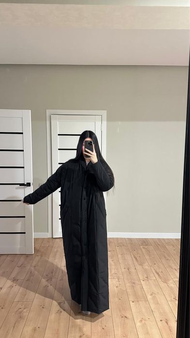 Куртка шапан черная