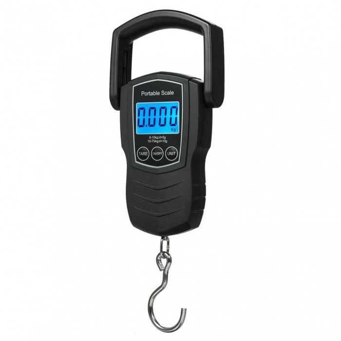 Ръчна електронна везна с кука до 10/50 kg с резолюция 5/10 g, 20214431