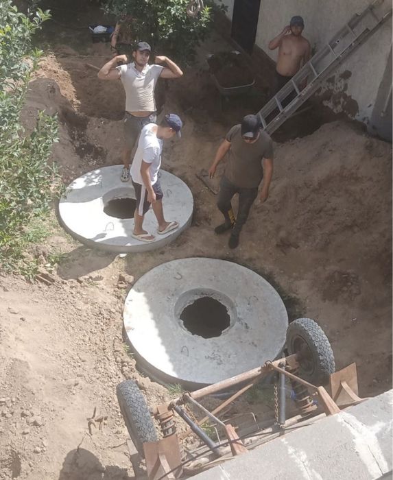 Выкопать яму септик траншей туалет