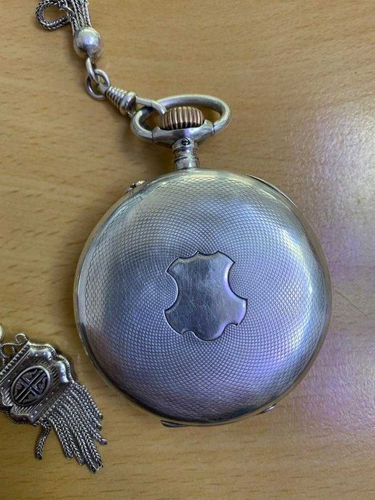 Ceas vechi de buzunar din argint IWC Schaffhausen cal. 57