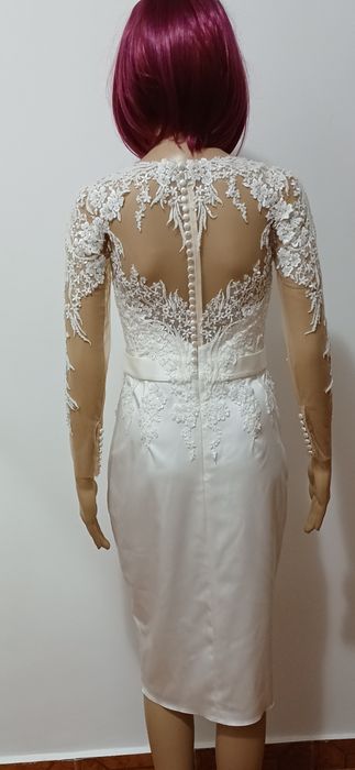 Rochie de mireasă/ cununie civilă, mărimea 40, White Lady