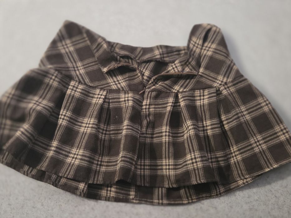 Мини юбка клетчатая