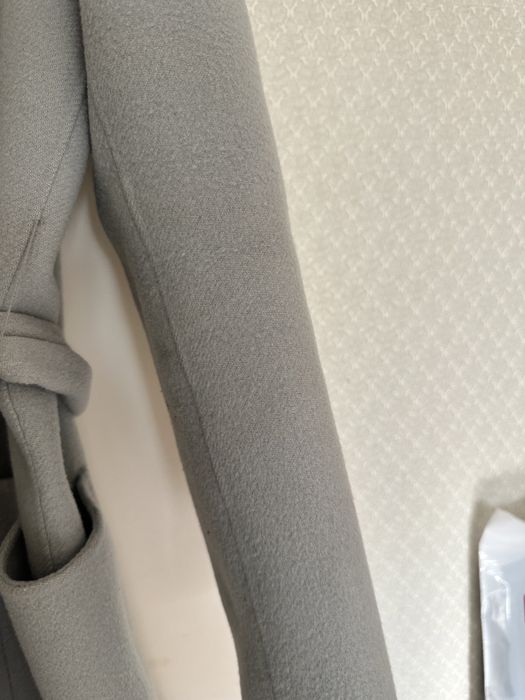 Пальто шерсть серое