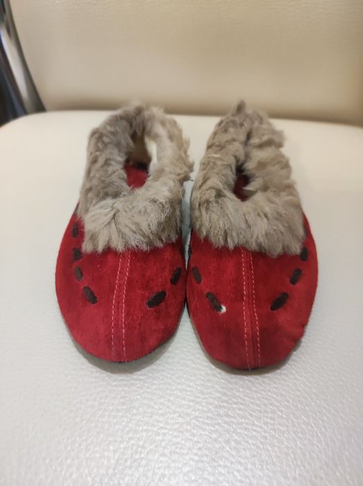 Пантофи детски естествена кожа