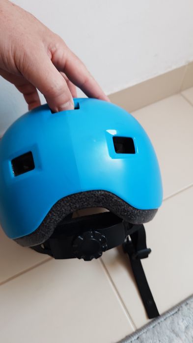 Cască protecție copii Oxelo B100 Blue (Decathlon) - Mărimea S (52-54 cm)
