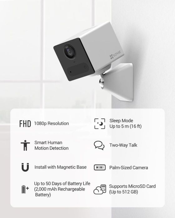 Mini kamera | Ezviz CB2 4G | Avtomobil uchun mini kamera