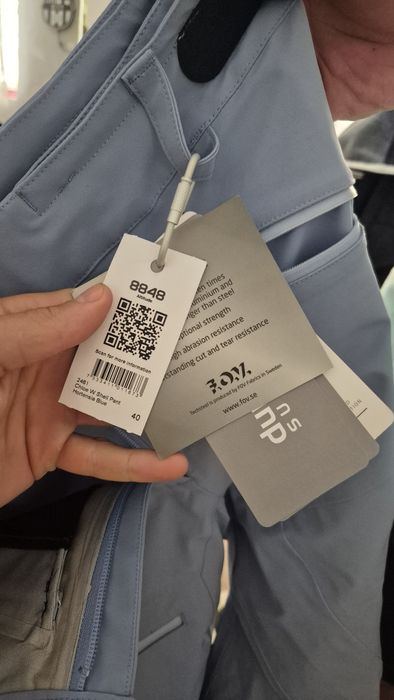 pantaloni schii albastri