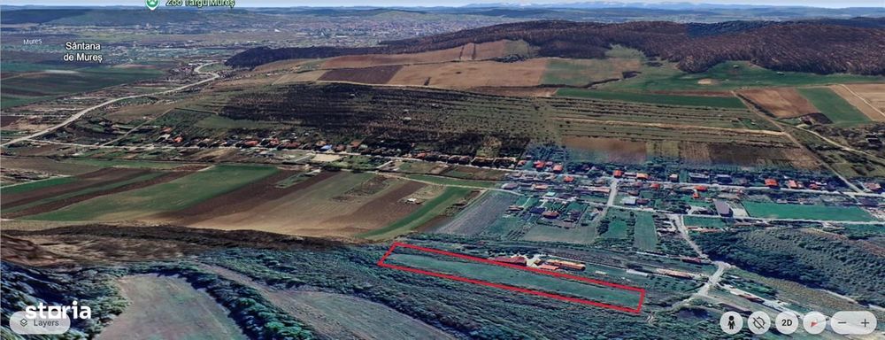 Teren 6350 mp in Bardesti , pozitie buna,  drum acces, priveliste supe