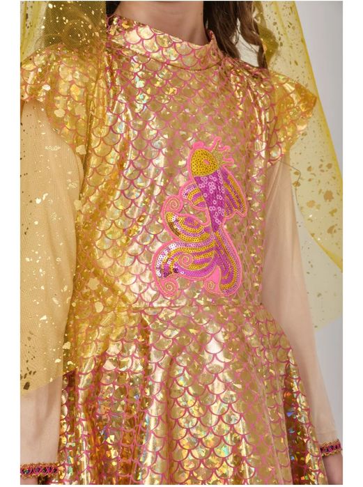 Костюм золотой рыбки для девочки  (6-7 лет)