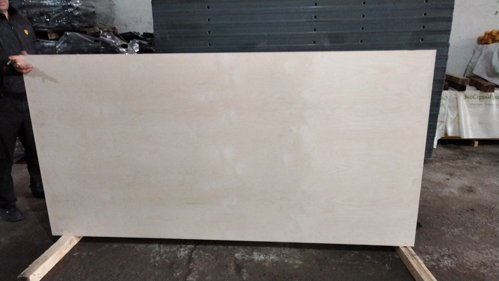 Фанера берёзовая без ламинат  2440х1220 ×18мм