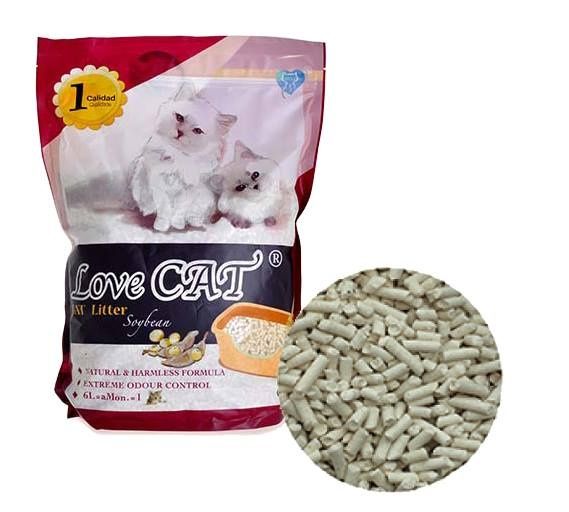 Промо Цена! LOVE CAT LITTER ТОФУ Еко Постелка за Котешка Тоалетна
