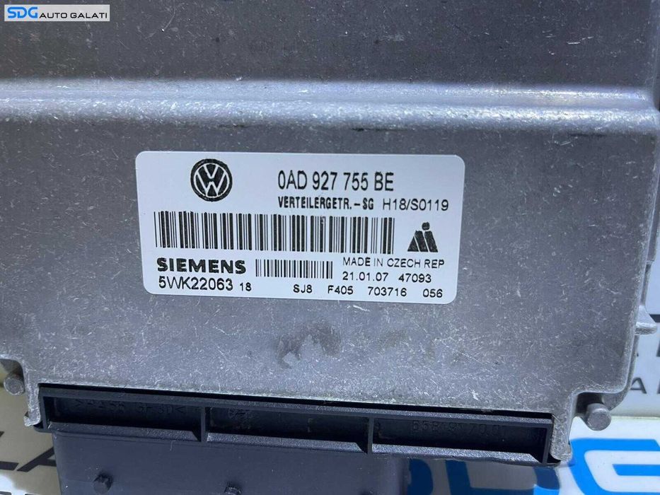 ECU Calculator Cutie Transfer VW Touareg 2003 - 2010 Cod 0AD927755BE 5WK22063 [L3434]
