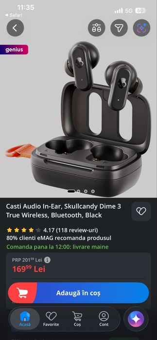 Casti Skullcandy Dime 3 True Wireless