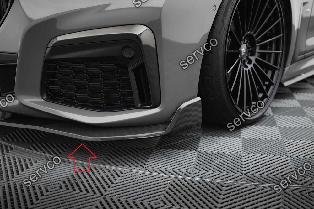Pachet Set Splitter Exterior Prelungiri Body kit tuning Bmw Seria 7 G11 M-Pack Facelift 2019-2022 v12 - Maxton Design  Fibra Carbon