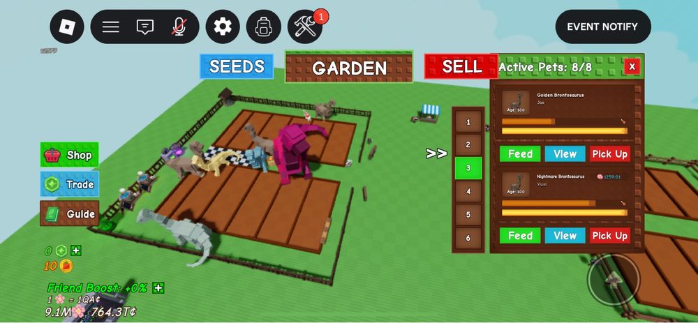 роблока гров а гарден петы