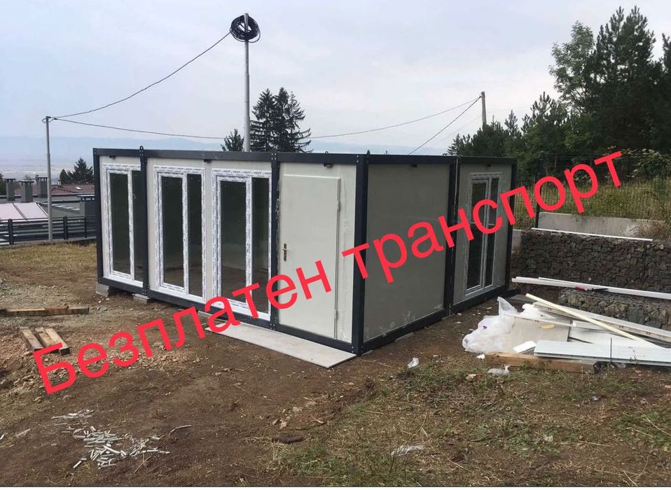 Модулен фургон Контейнер за живеене магазин склад Налични