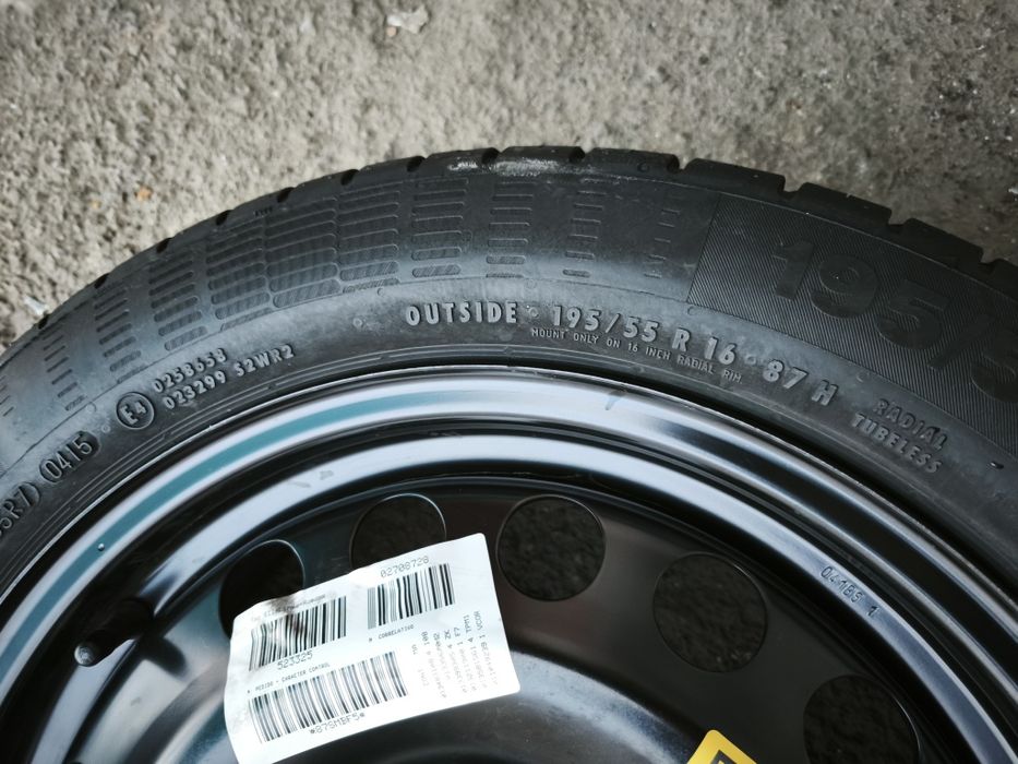 16" резервна гума с джанта за Opel Corsa.