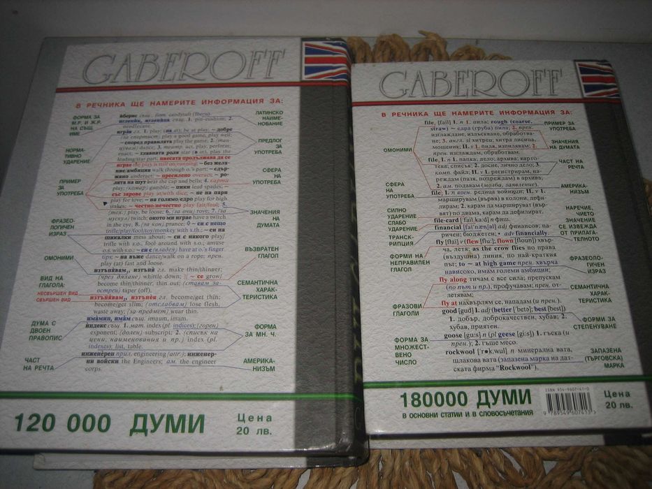 Англ.-бг и българско-англ. речници - Gaberoff - НОВИ !